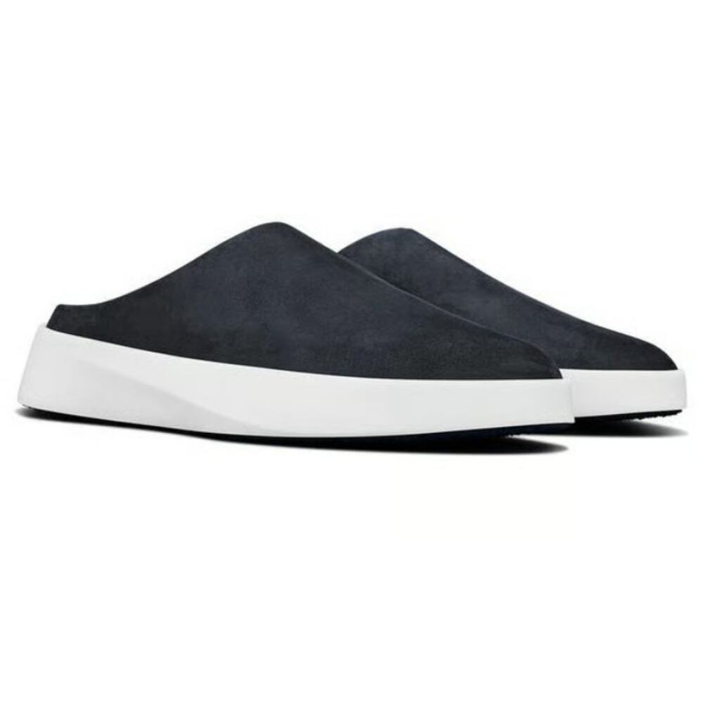 Wolf Shepherd Unisex Black Brilliant White Cruise Fair Mule Shoes Size M 7.5 W 9